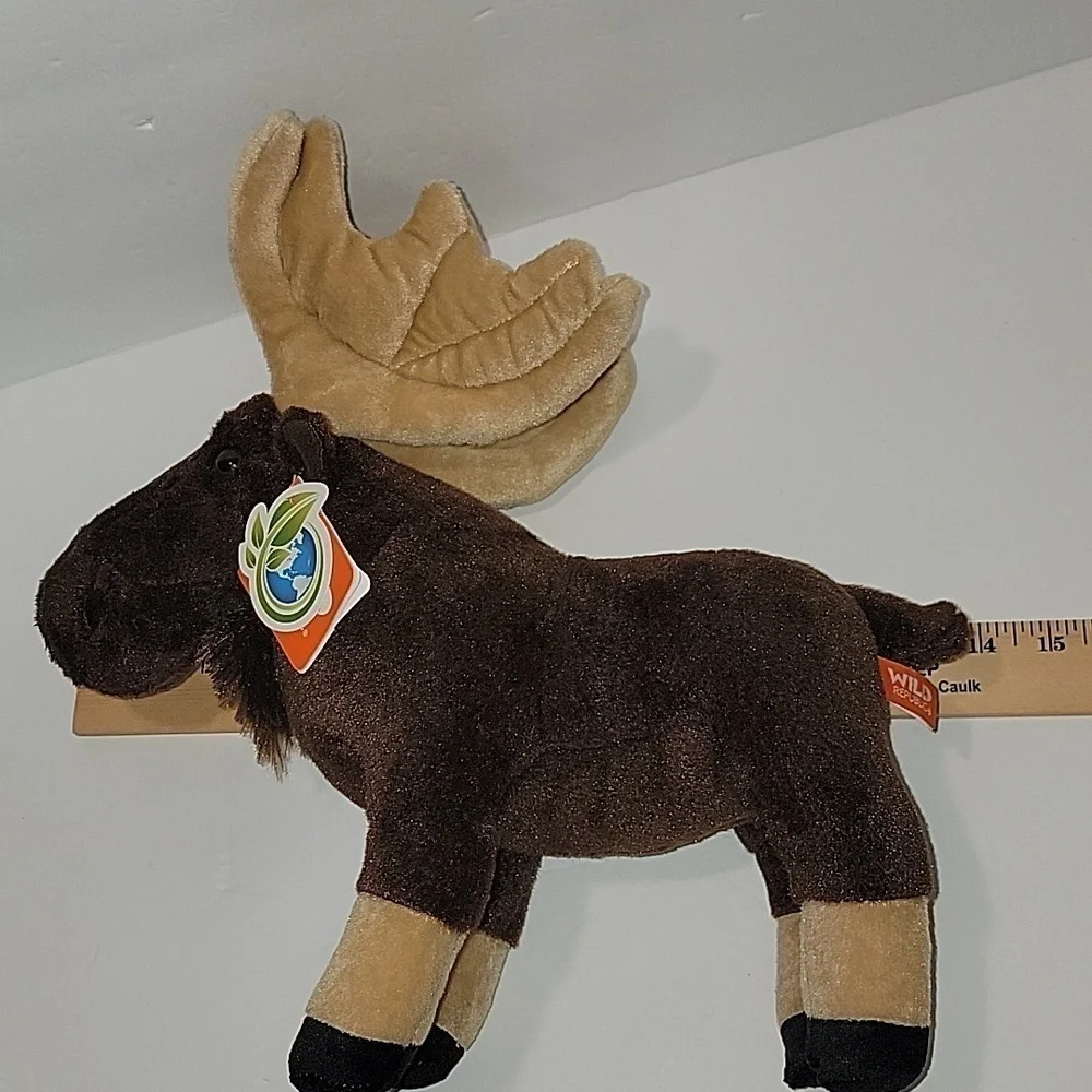 WILD Republic Moose Stuffed Animal Toy, 14